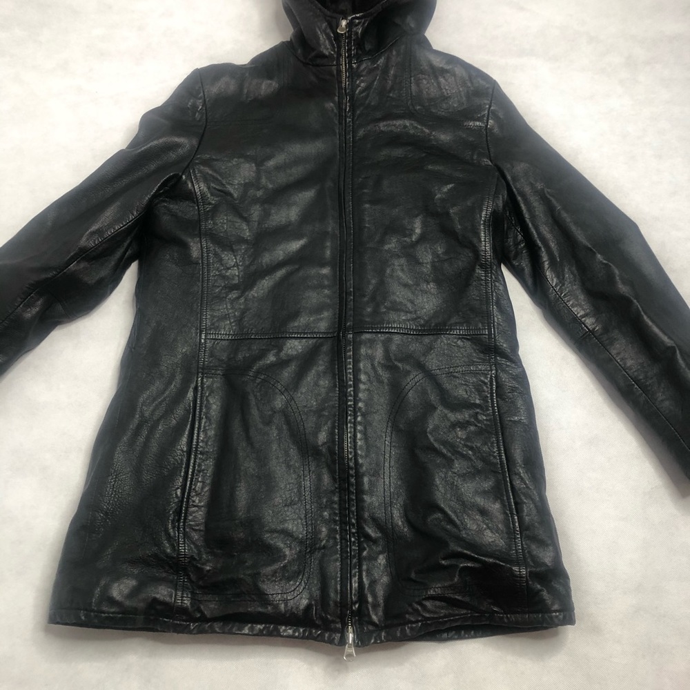 Wilson’s Leather Women’s Black Faux Fur Lined Coat - Picture 2 of 15